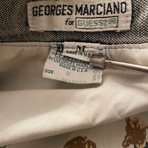 Vintage Guess Marciano Back To The Future Guess 2 Tone Denim Jean Jacket Medium - Picture 4 of 4